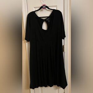 Lane Bryant Chic Black Long Sleeve Dress with Keyhole